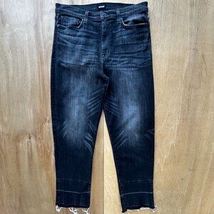 HUDSON ZOEEY HIGH RISE ANKLE STRAIGHT JEANS WOMEN’S sz 31 STRETCH Dark Wash